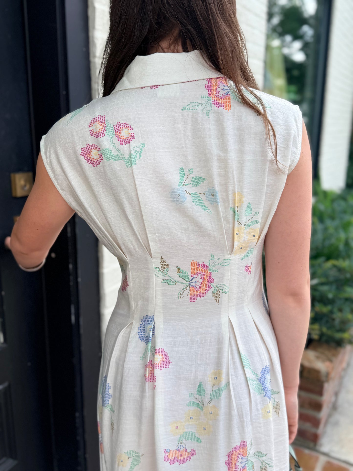 IC STITCH FLOWER DRS