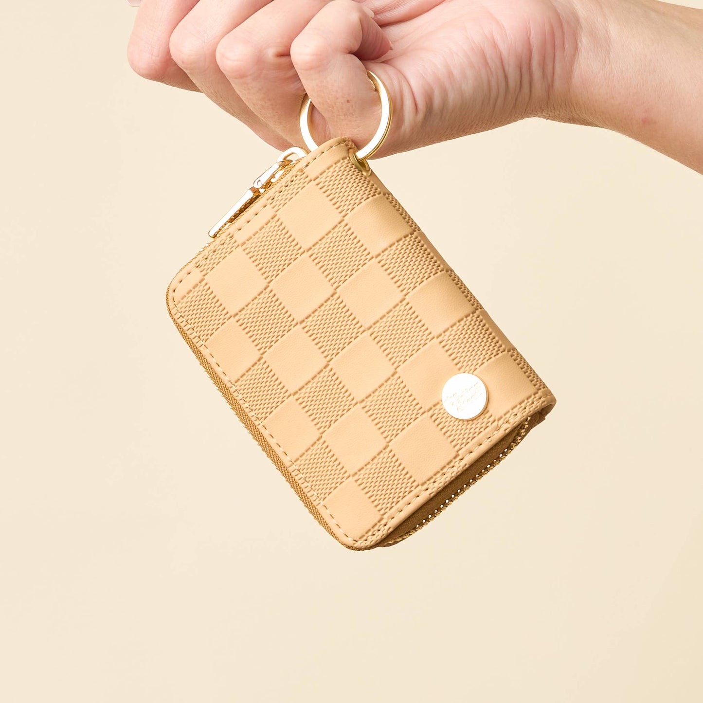 DE Zip Wallet-Tan