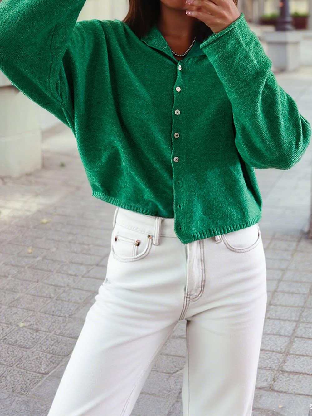 OW GREEN CARDI