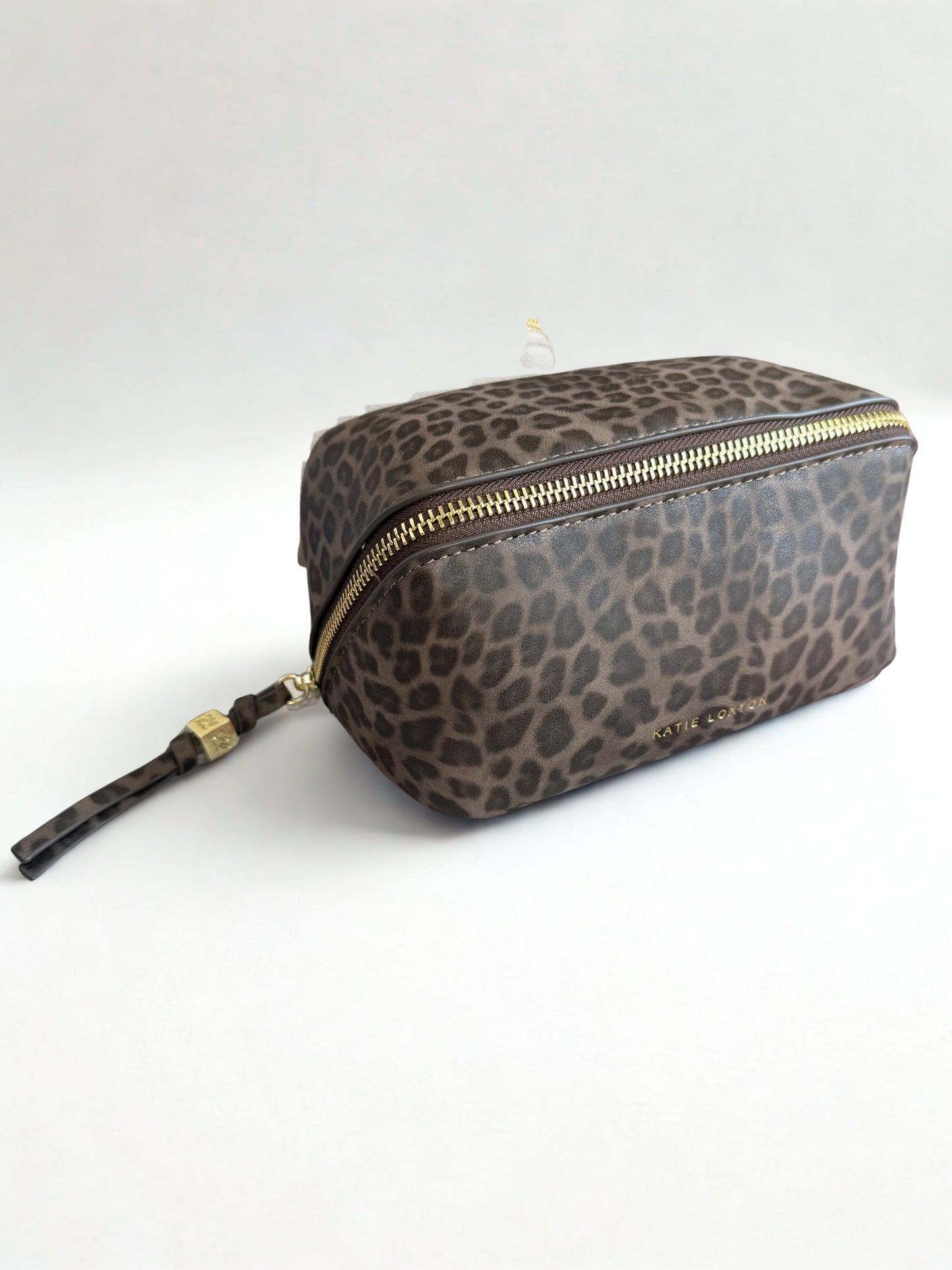 KL FOLD OUT MAKEUP BAG LEOPARD