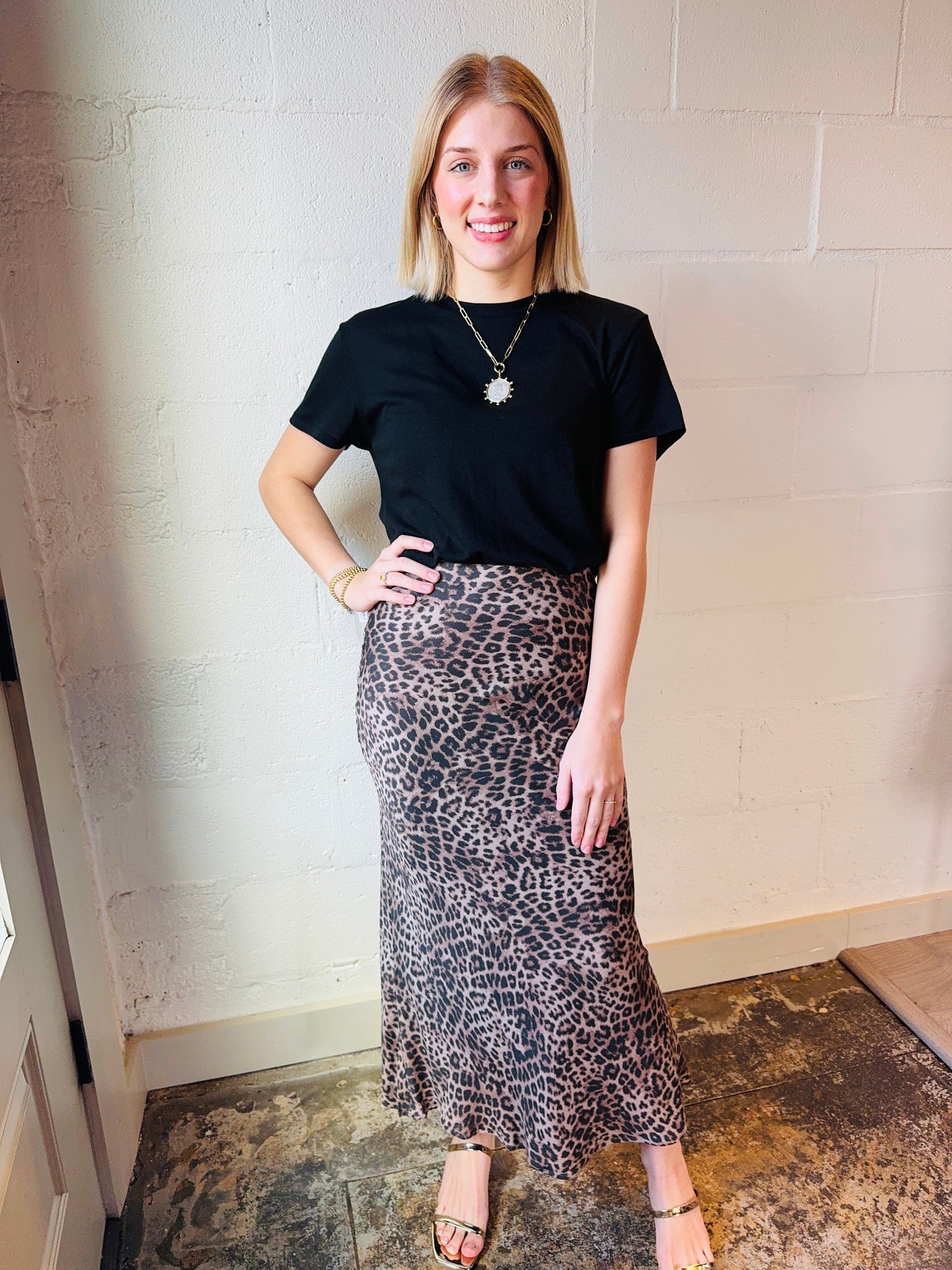 SZ IZABEL LEOPARD SKIRT
