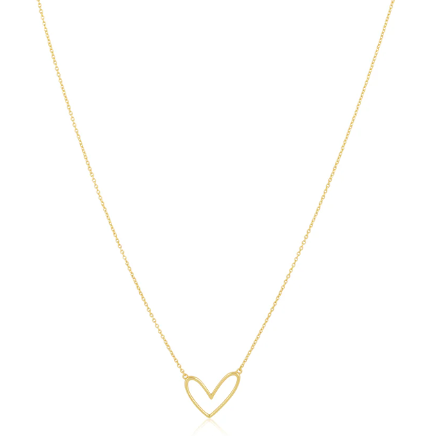 SH ABIGAIL OPEN HEART NCKLCE