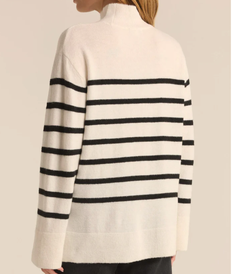 SZ FIN STRIPE SWTR