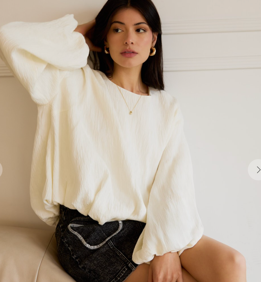SEL BRIAR BLOUSE OWHT