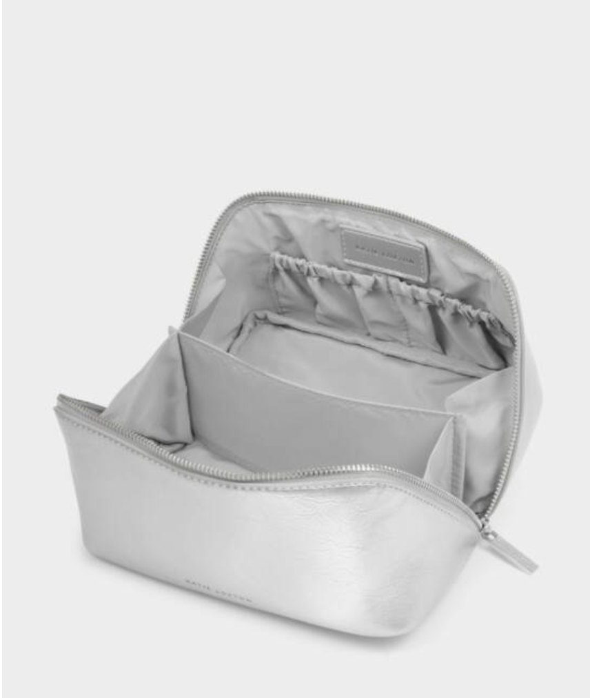 KL MED MAKE UP BAG SILVER