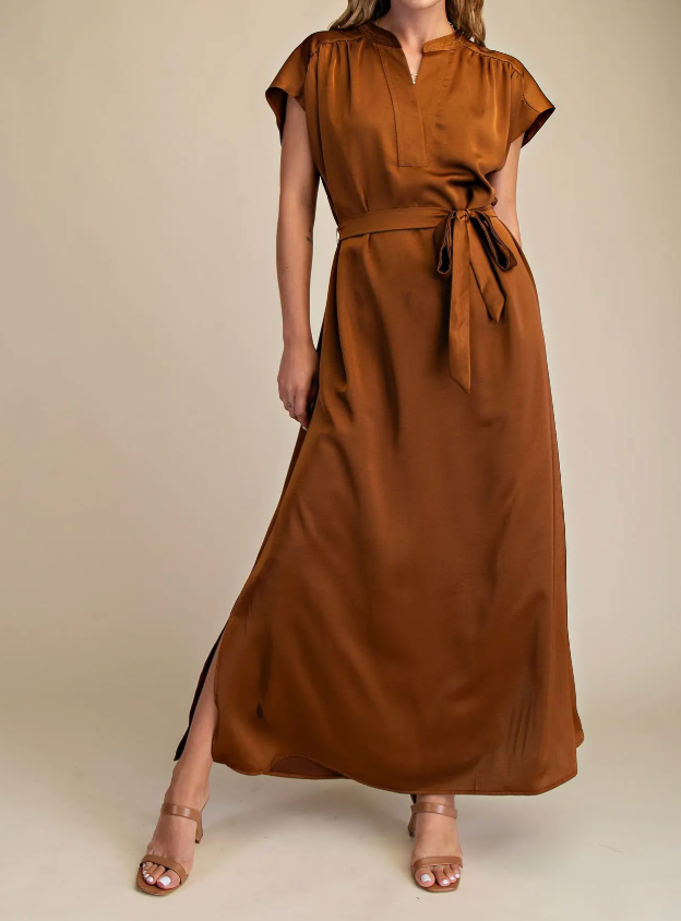 GL MATILDA BRWN MIDI