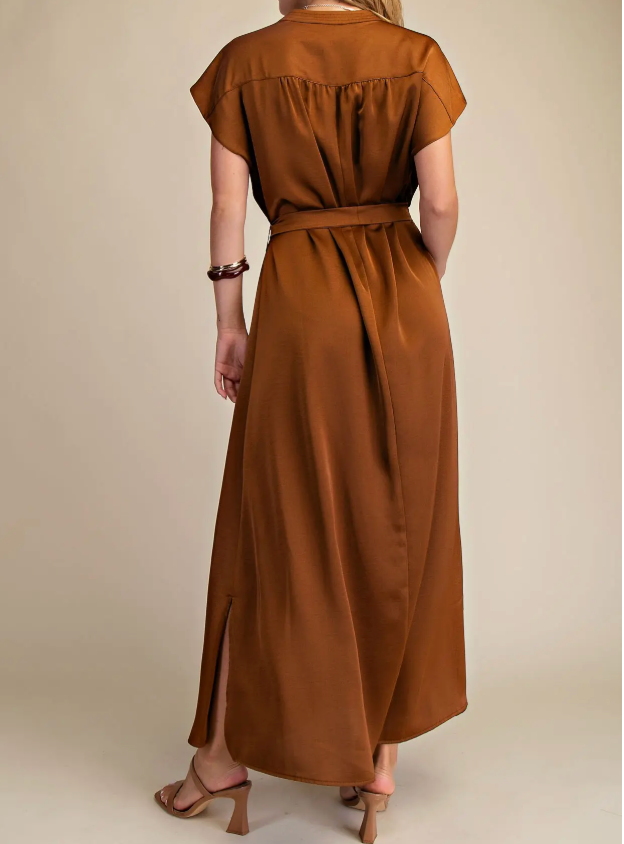 GL MATILDA BRWN MIDI