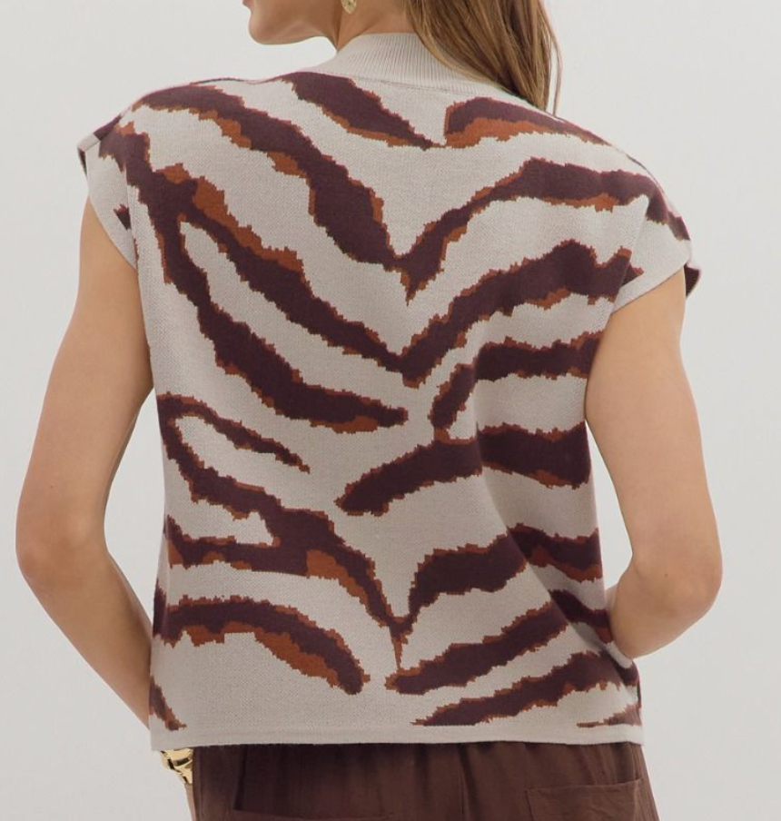 EN JOY TIGER SWEATER