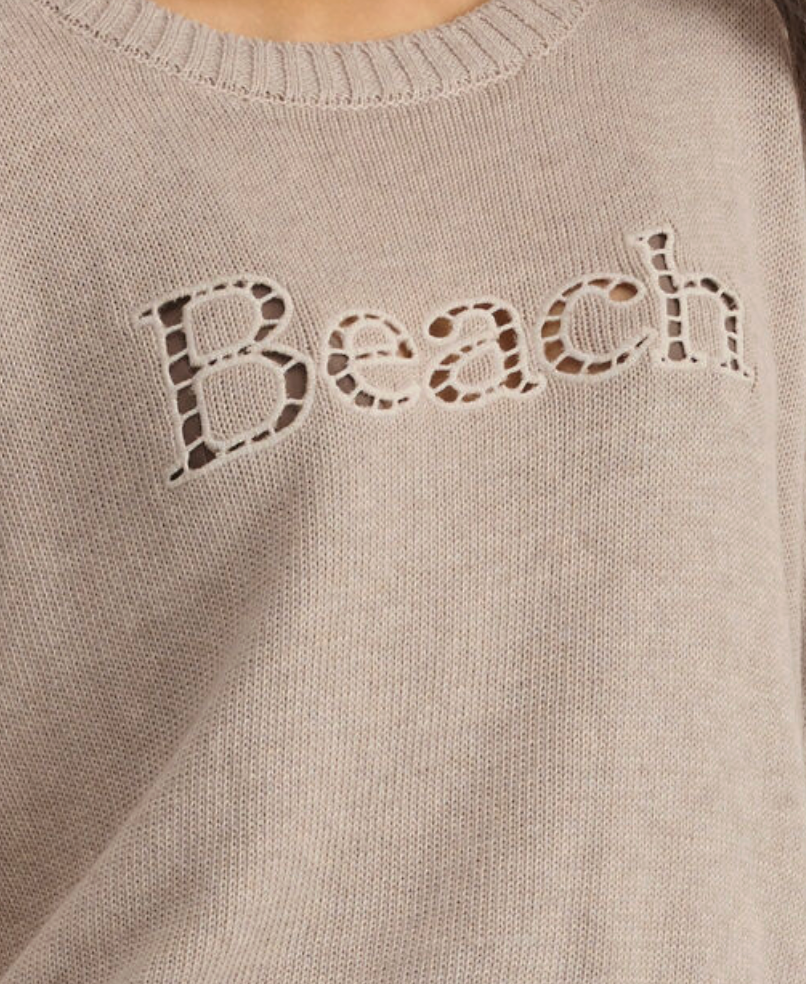 SZ BEACH EMB SWTR