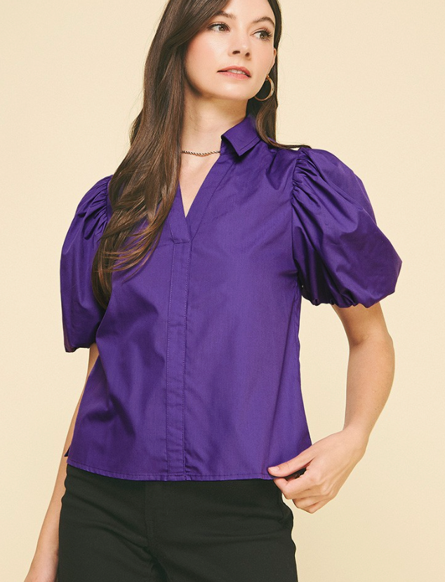 IP KATY EGGPLANT TOP