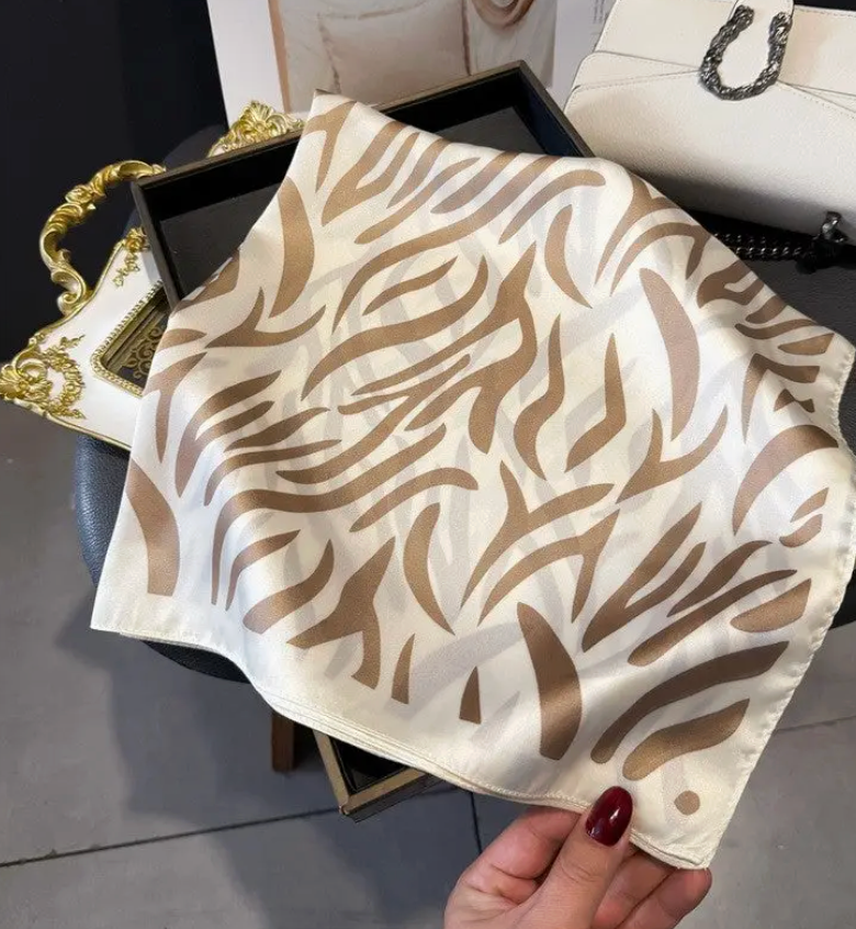 UZ ZEBRA KHAKI SCARF