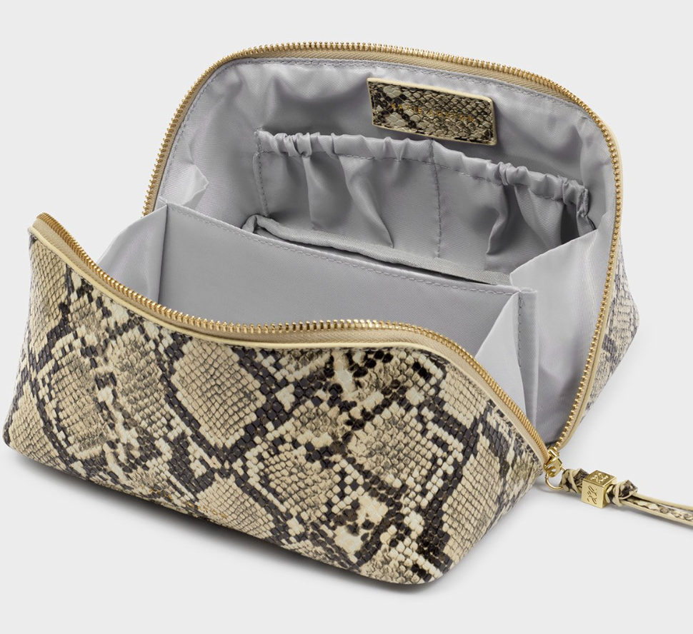 KL MEDIUM MAKE UP BAG SNAKE