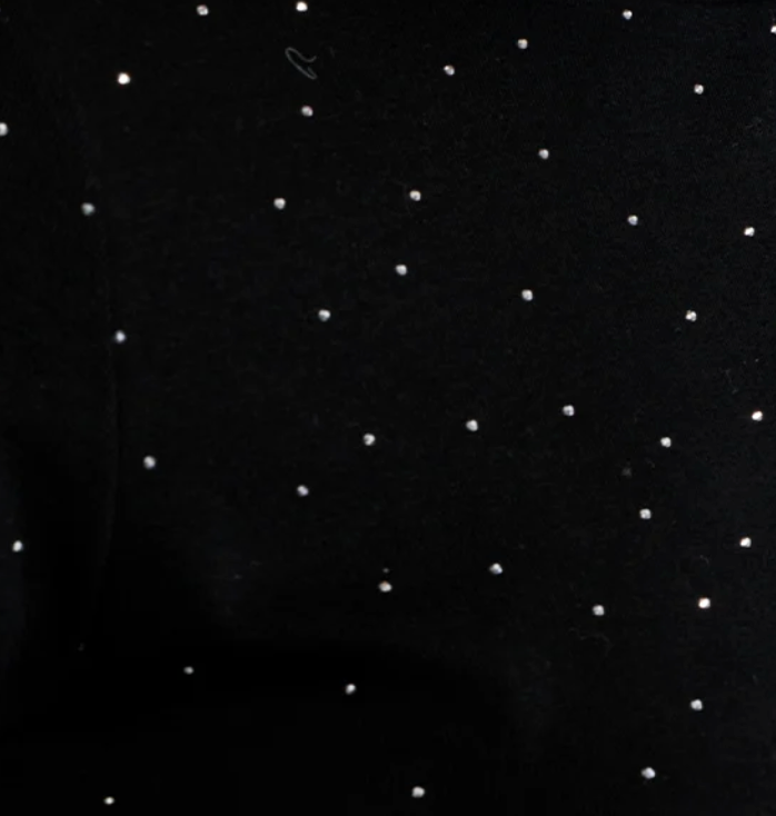 MB BLK RHINESTONE TEE