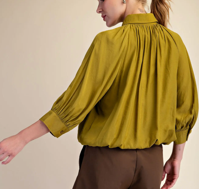 GL OLIVE BLOUSE