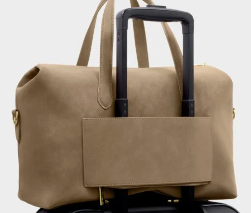 KL MILAN CABIN BAG TAUPE SUEDETTE