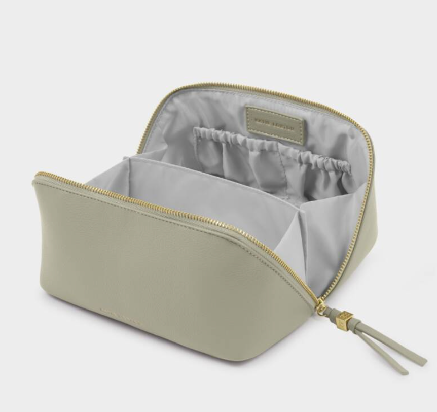 KL MEDIUM MAKE UP BAG GREEN MIST