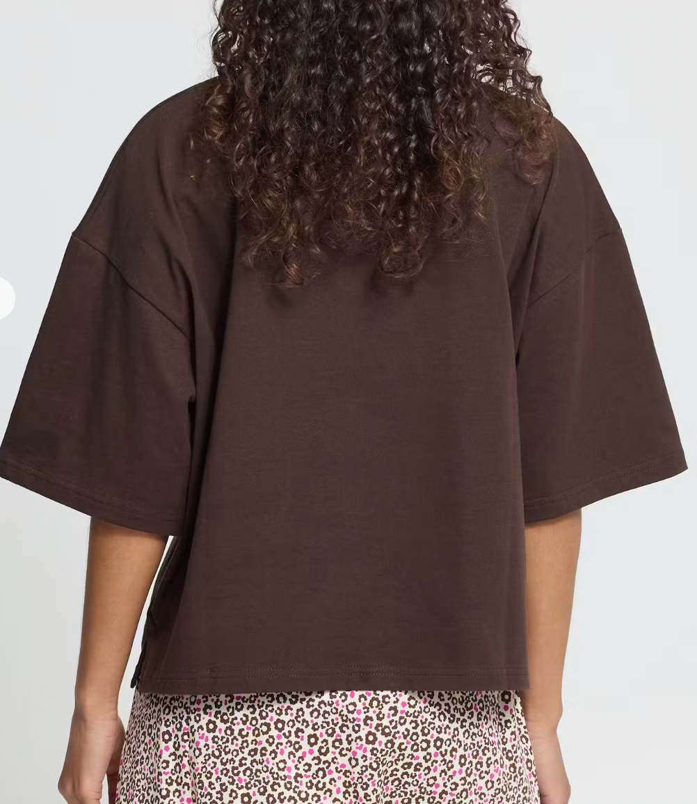IH OVERSIZED TEE BRWN