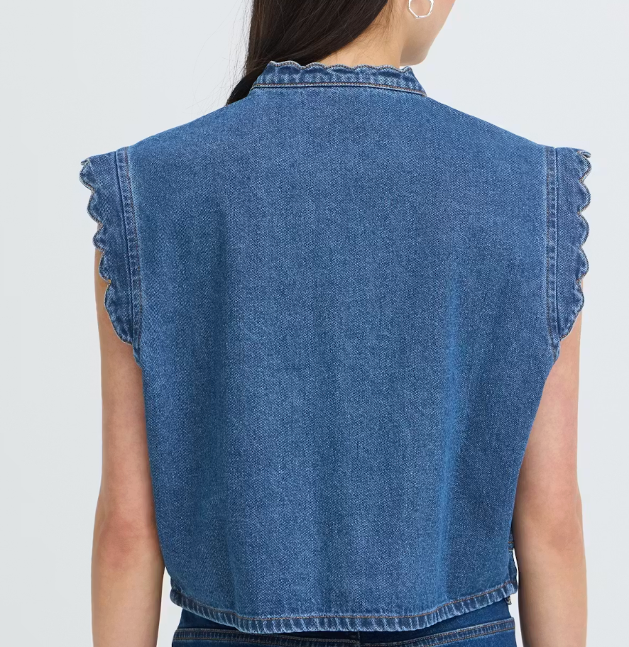 IH DEN SCALLOPED TOP