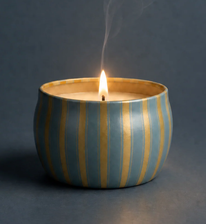 VOTIVO ICY BLUE TIN CANDLE