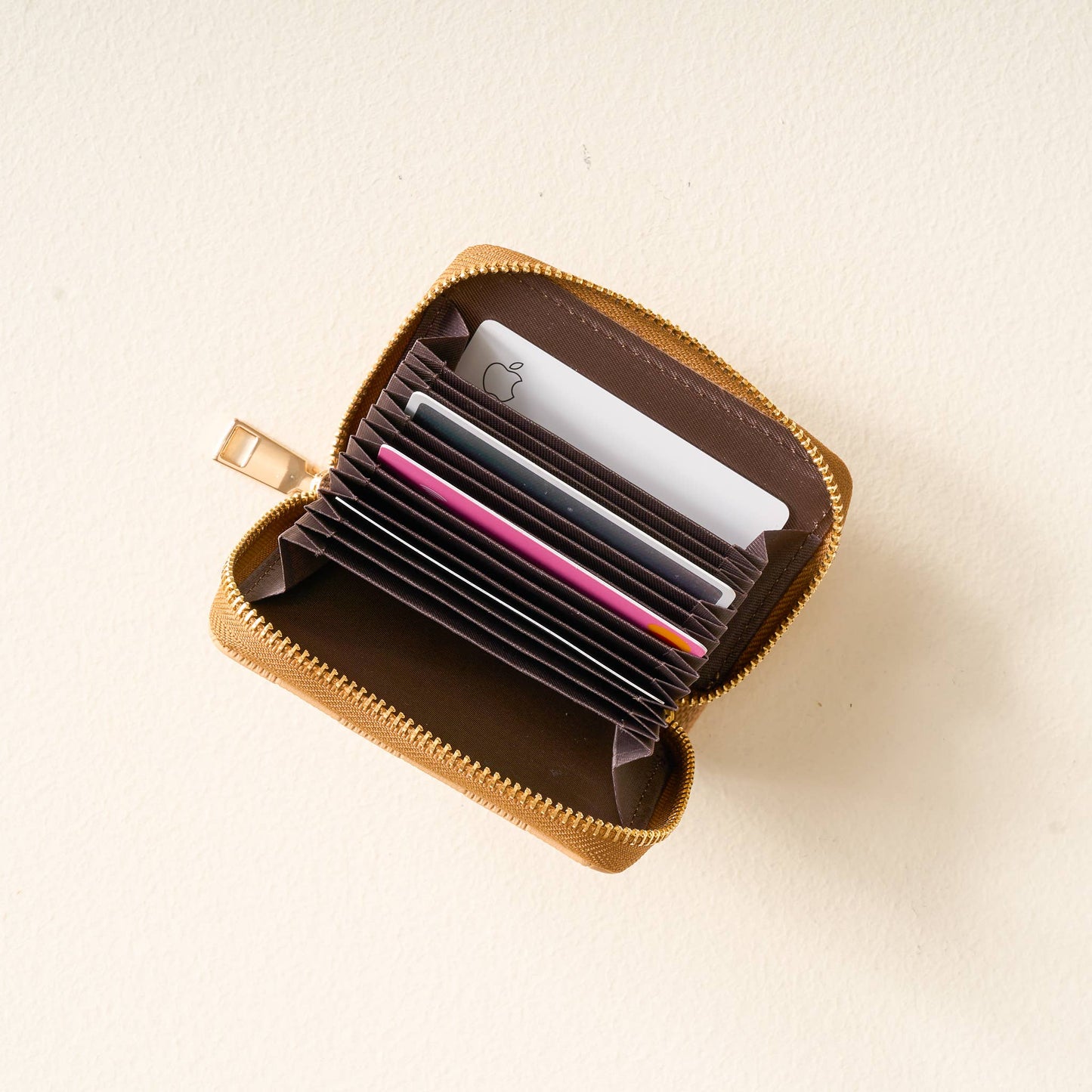 DE Zip Wallet-Tan