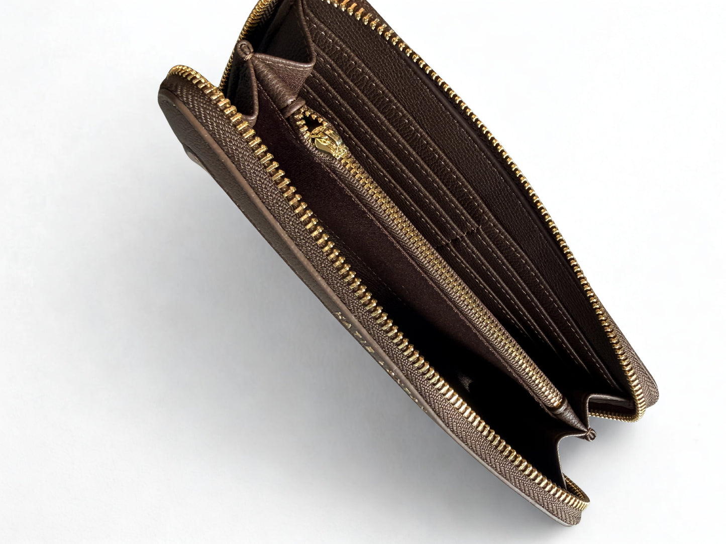 KL FLORENCE WALLET CHOC RAFFIA