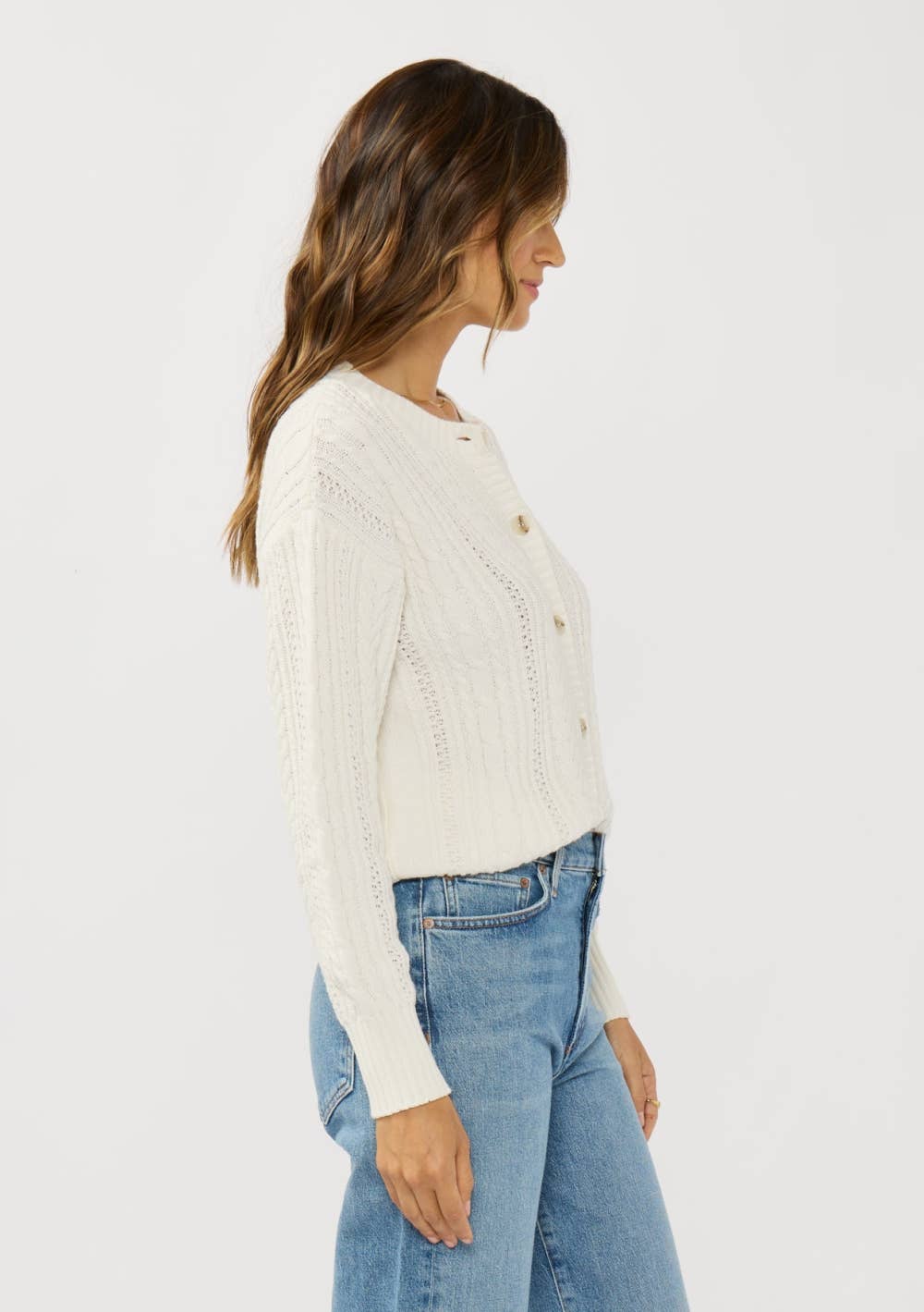 LS CABLE KNIT CARDI