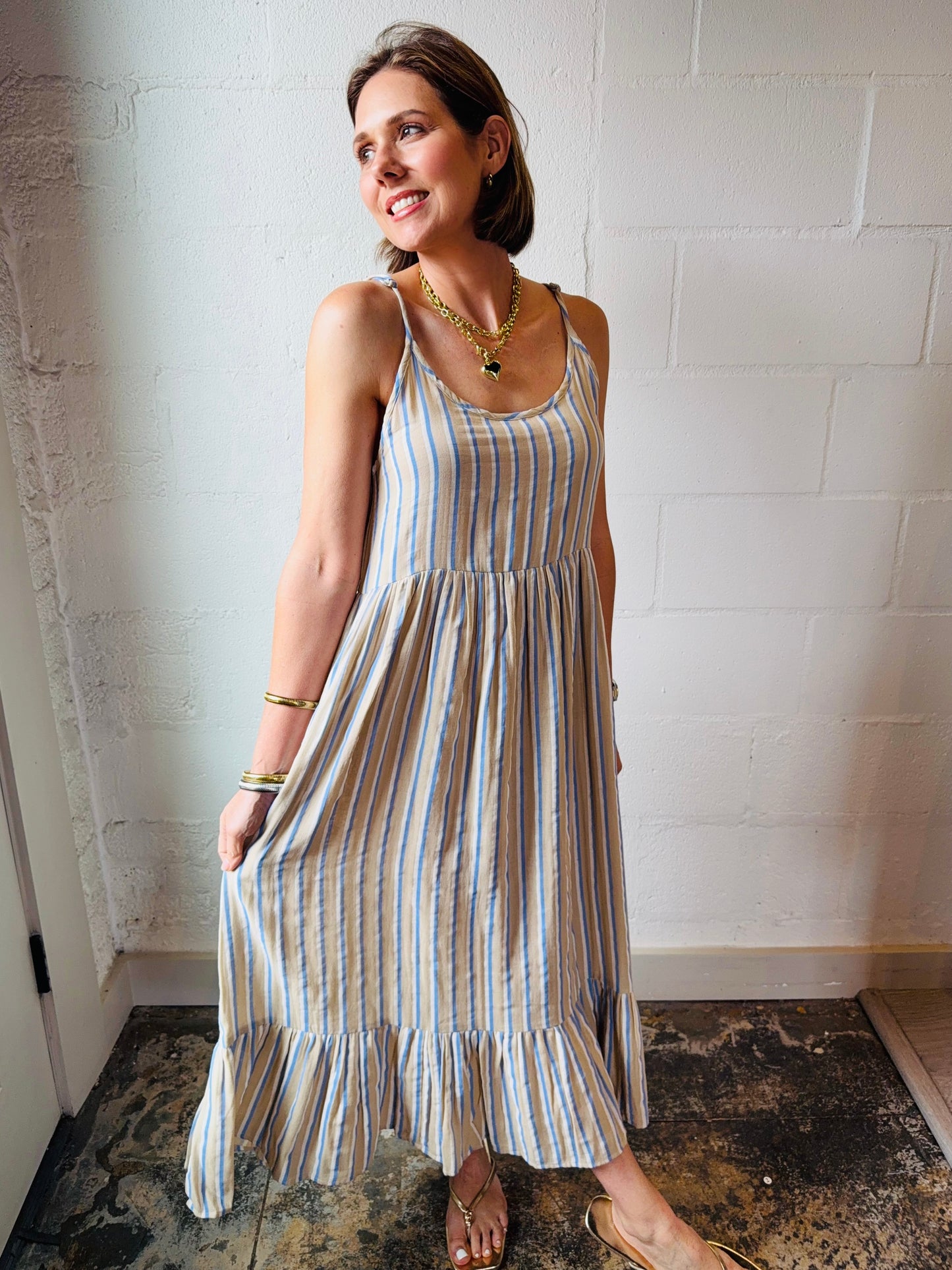 IC FOXA MIDI STRIPE DRS