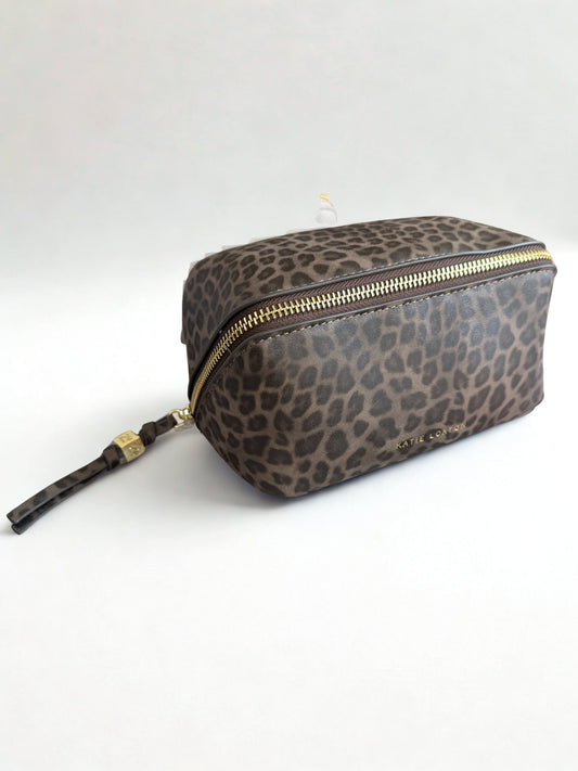 KL FOLD OUT MAKEUP BAG LEOPARD