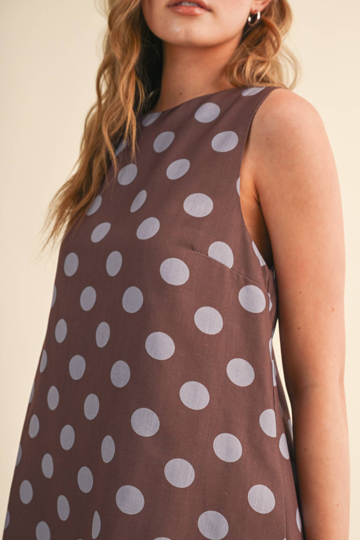 EM POLKA DOT SHIFT DRESS