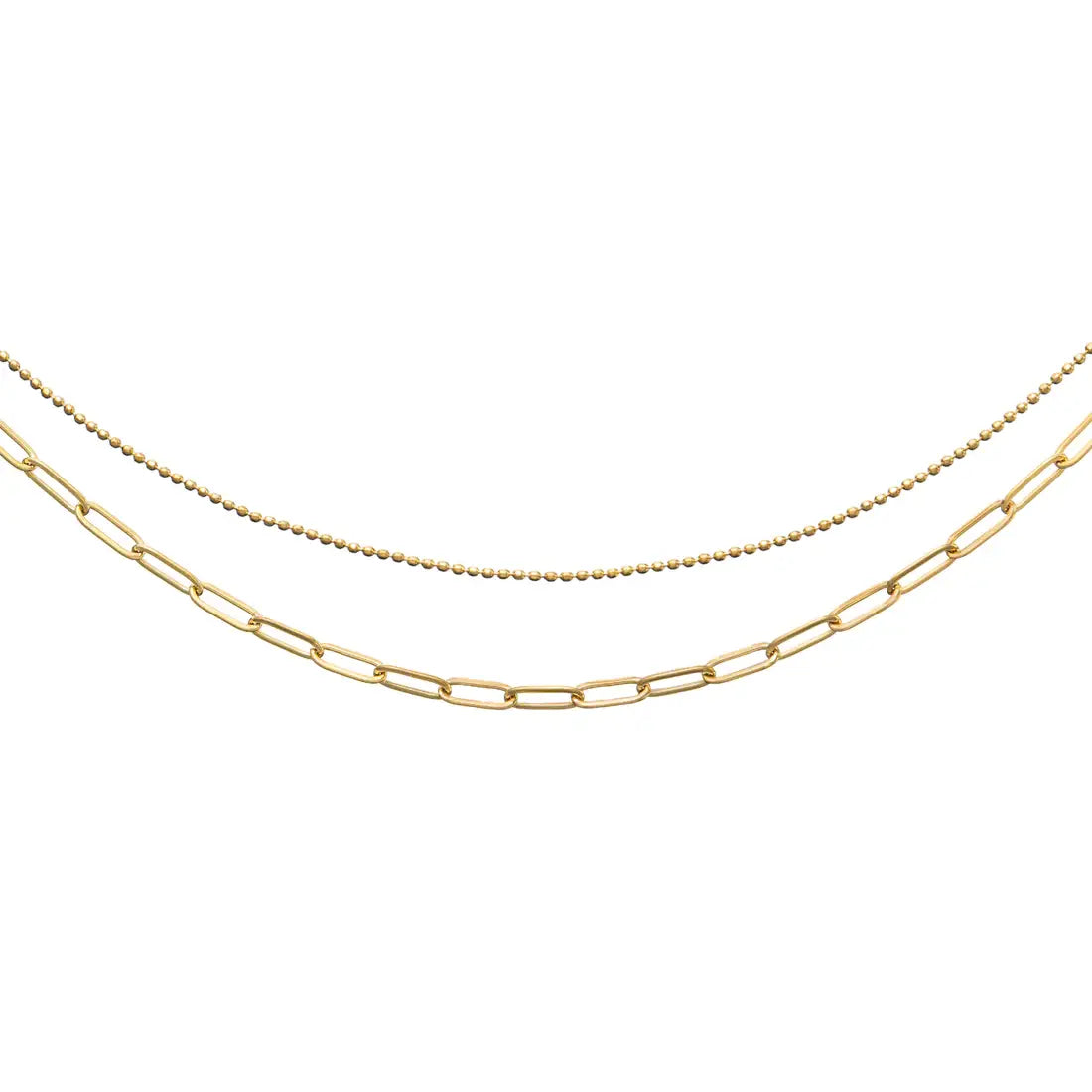 BG Paperclip Layered Choker