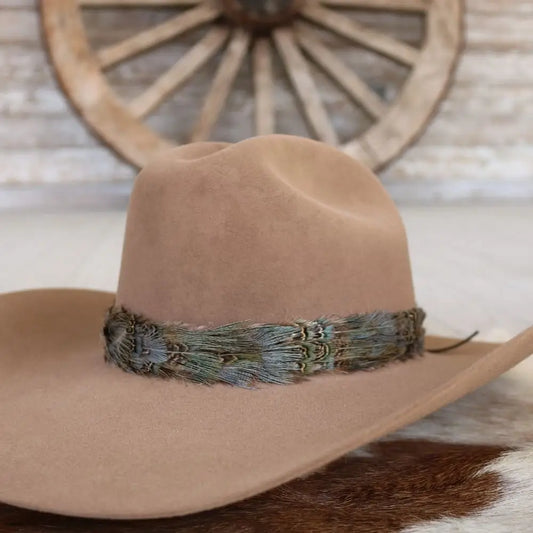 LW DOVE FEATHER HAT BAND