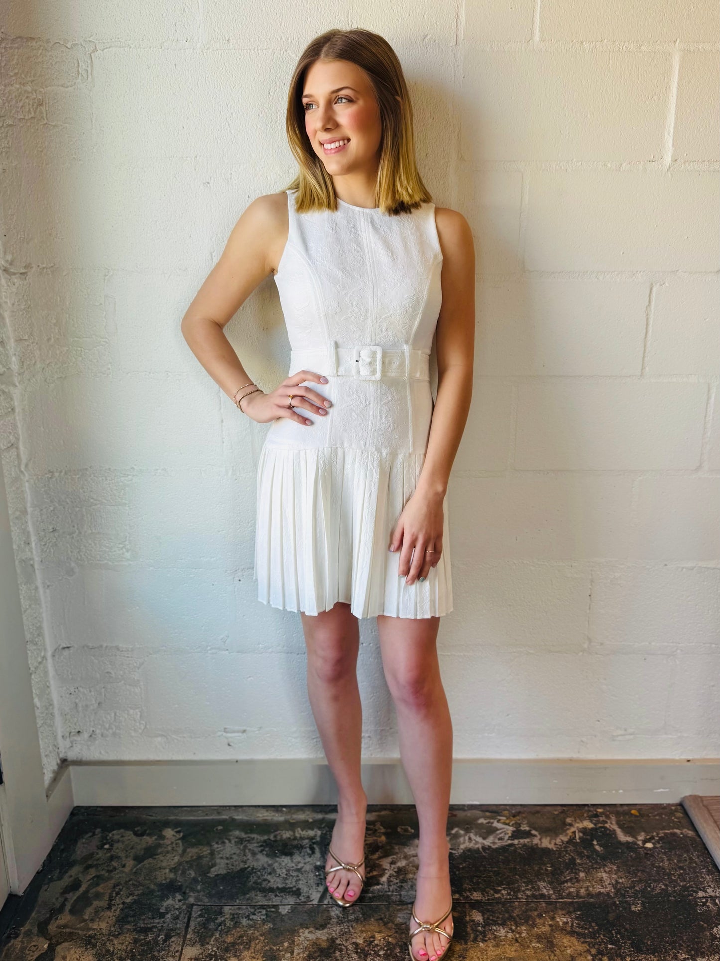ZC ESTELLE WHT DRESS