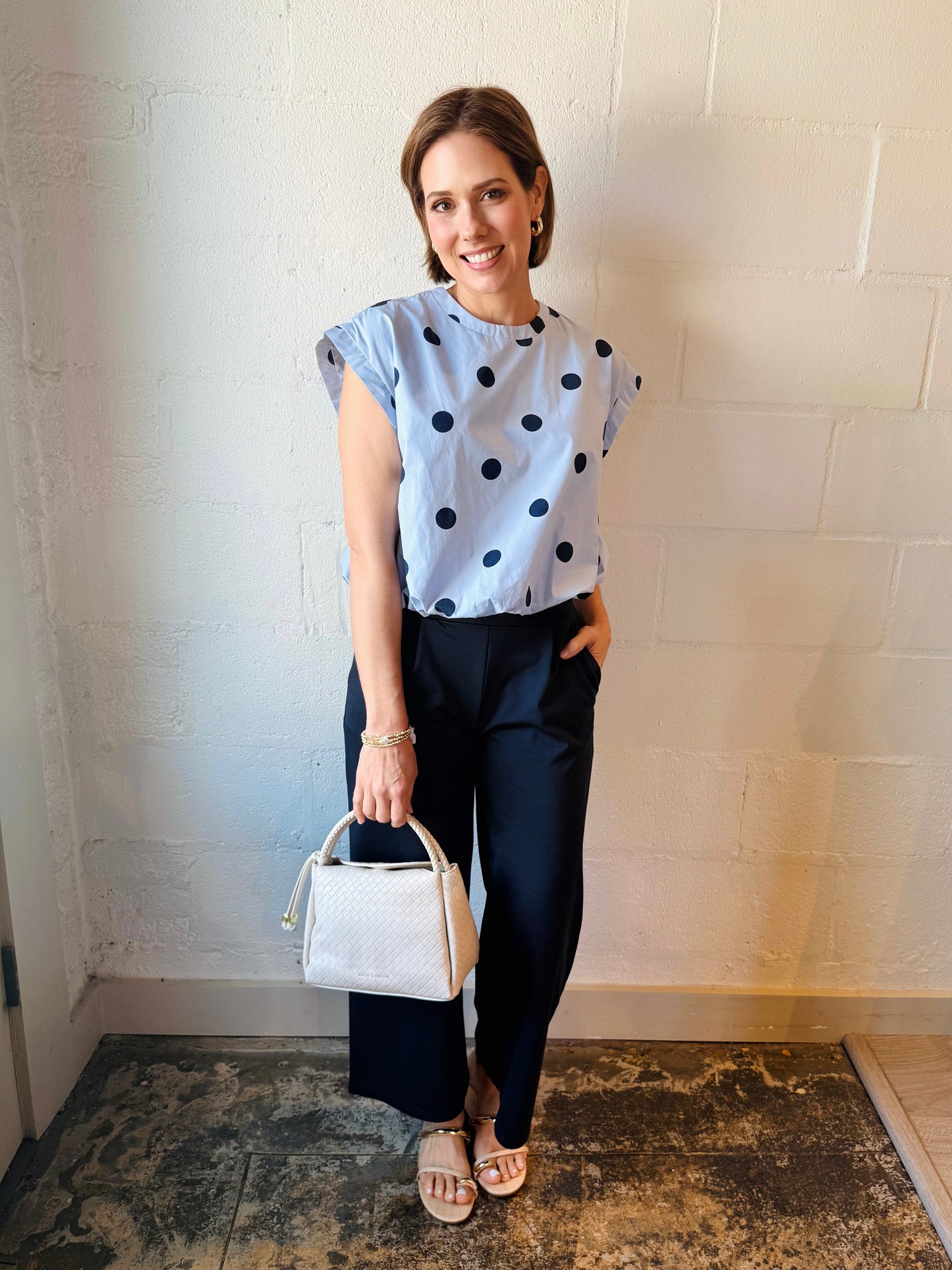 IC  KATE NAVY WIDE LEG PNT