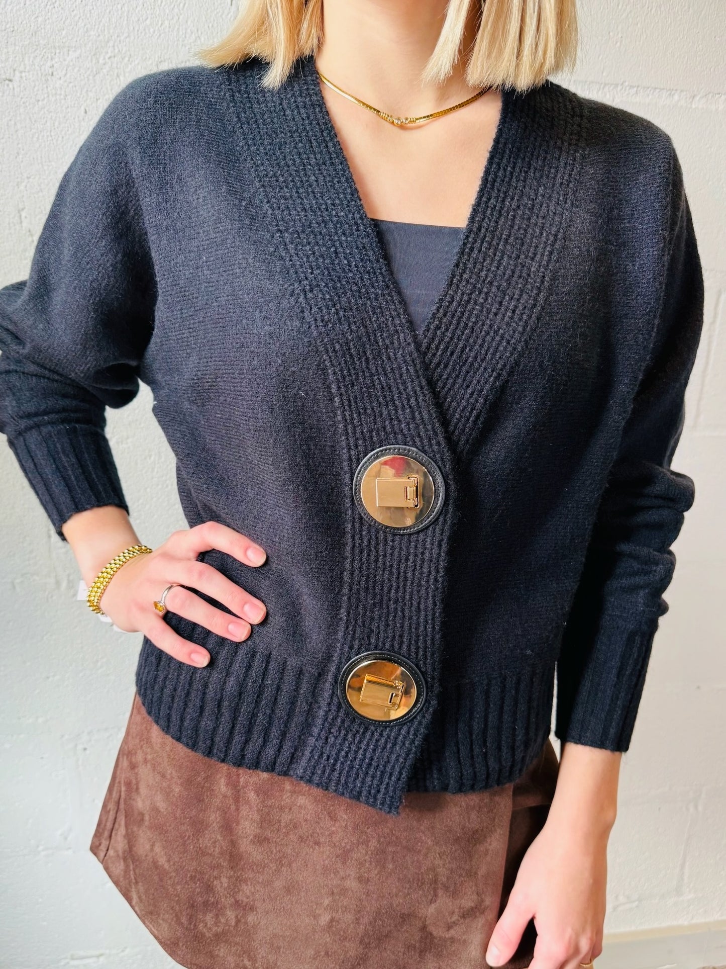 AS HILLARY BLACK CARDI