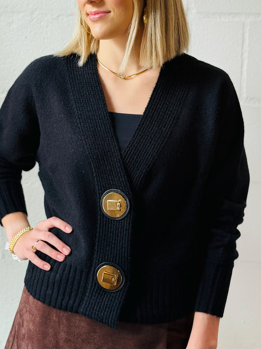 AS HILLARY BLACK CARDI