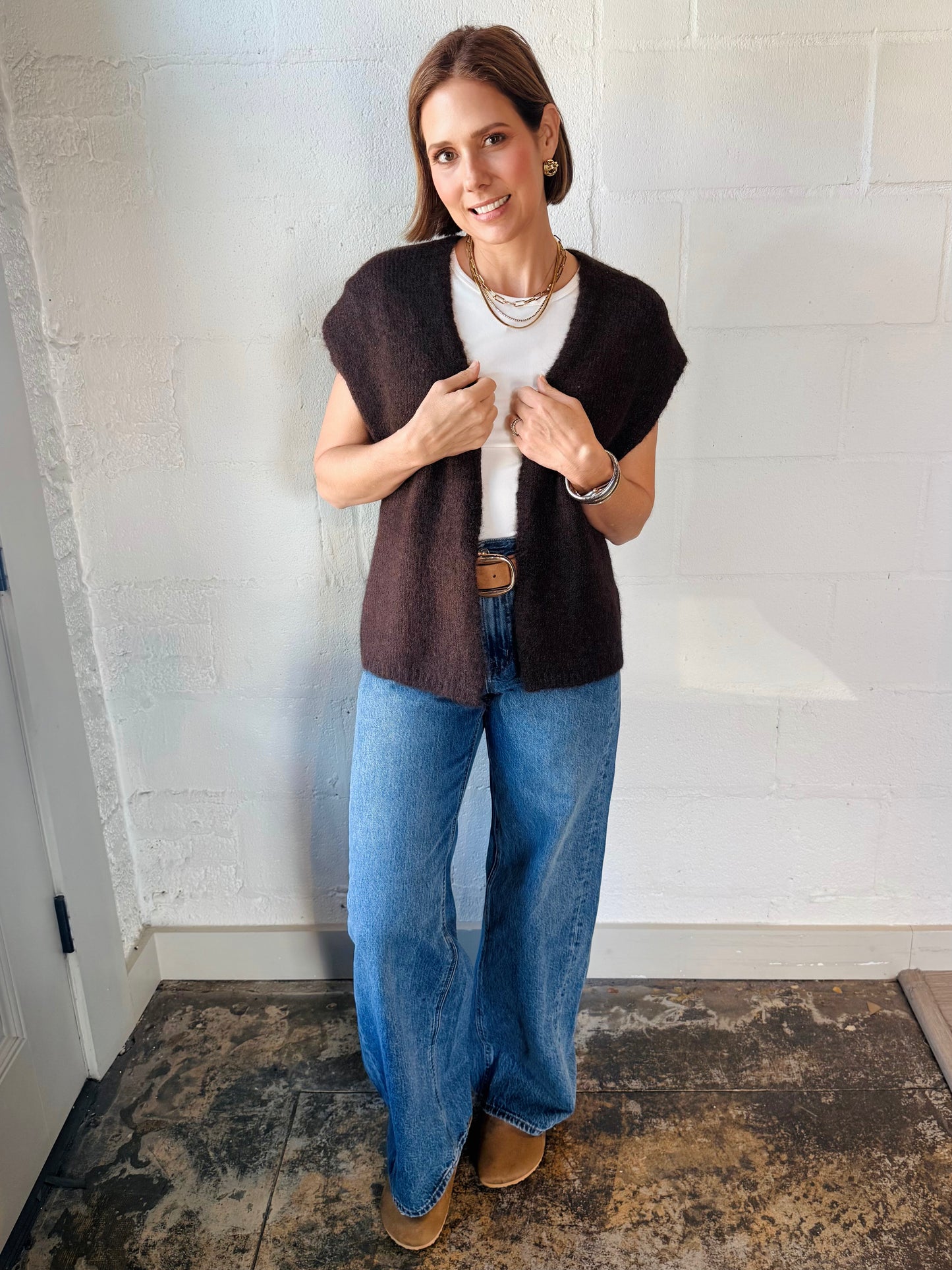 BY MILLER BROWN VEST
