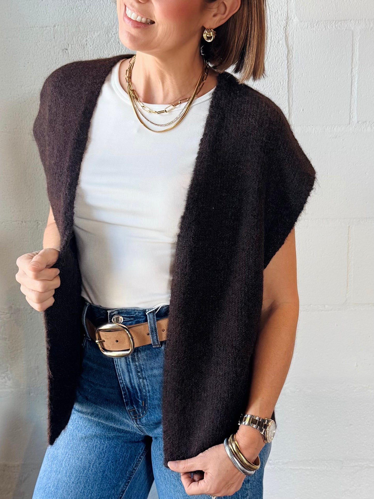 BY MILLER BROWN VEST