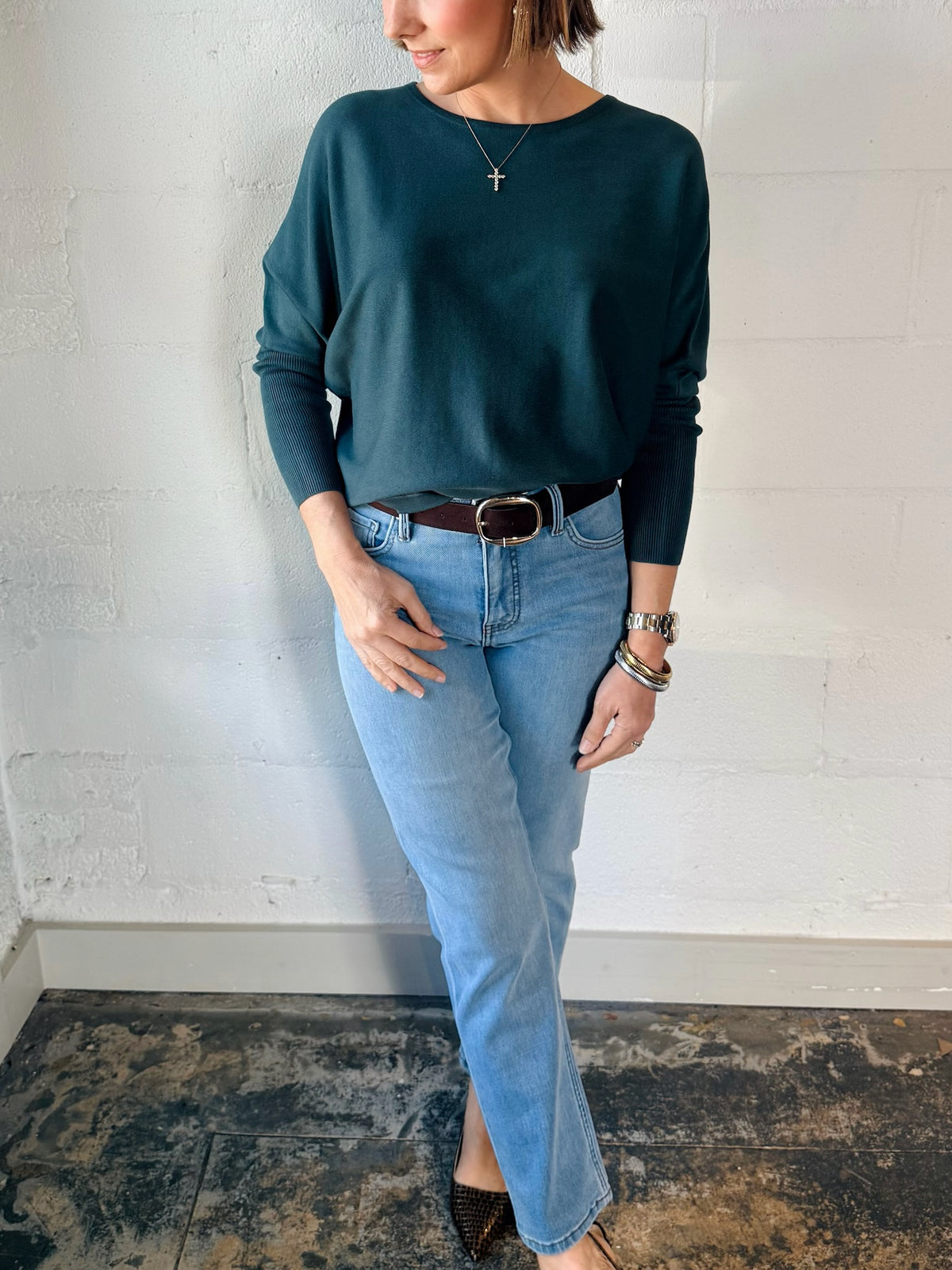 BY MASIE GRN SWEATER
