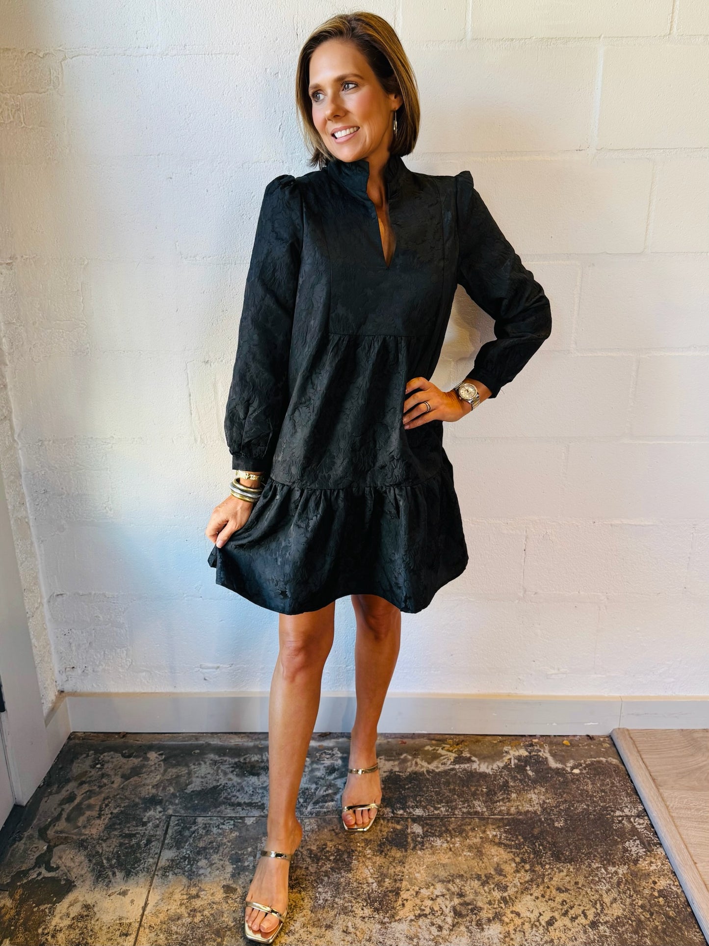 SO CLAIRE BLK TIERED