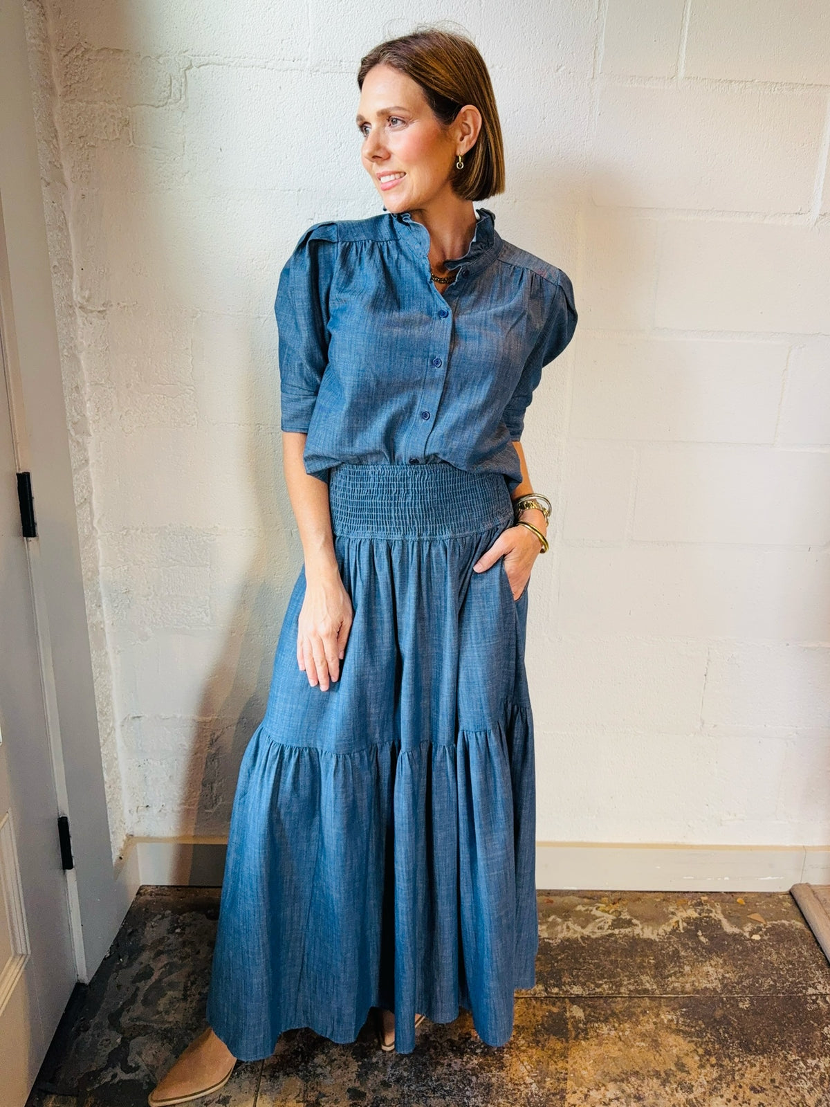 AD AERIN MAXI SKIRT