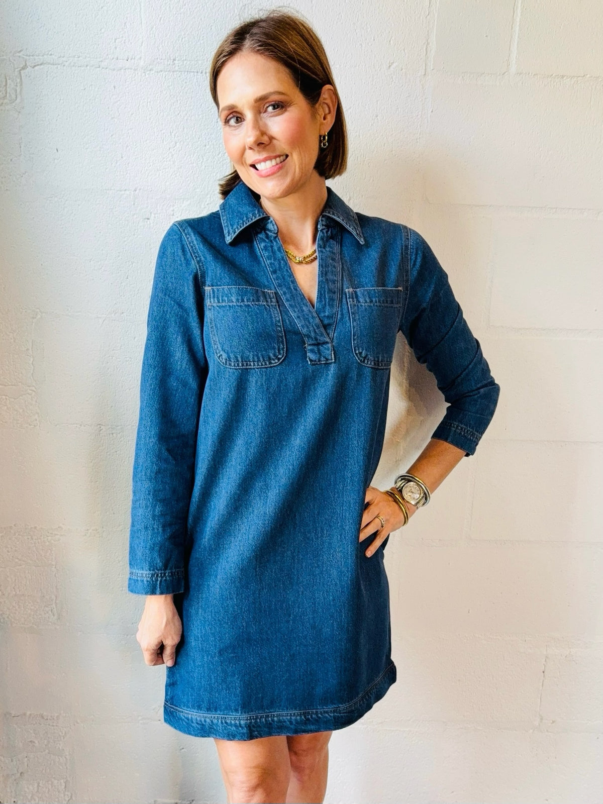 VH EMERIE DENIM DRESS