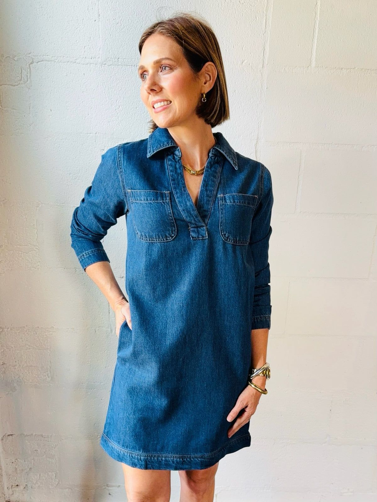 VH EMERIE DENIM DRESS