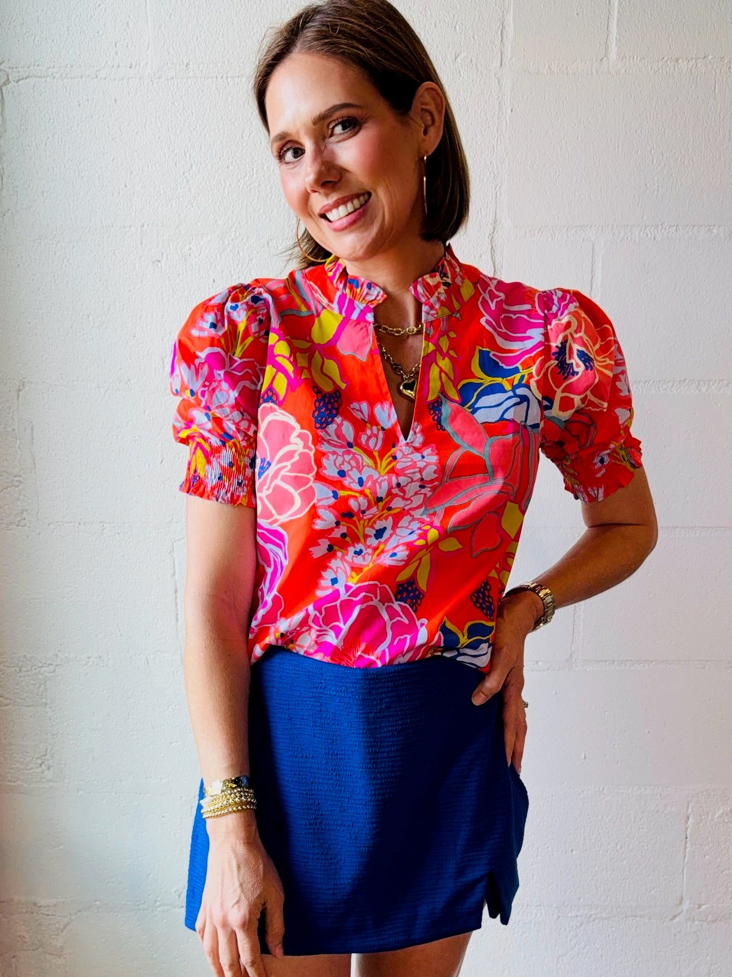 SL MINNIE FLORAL BLOUSE
