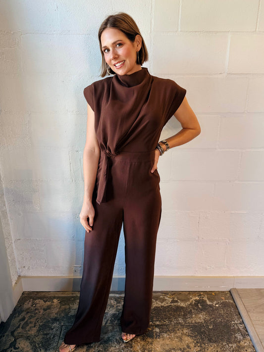 IA LOLLY BRWN JUMPSUIT
