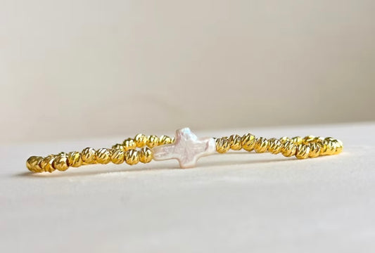 EE CROSS STRETCH BRACLET