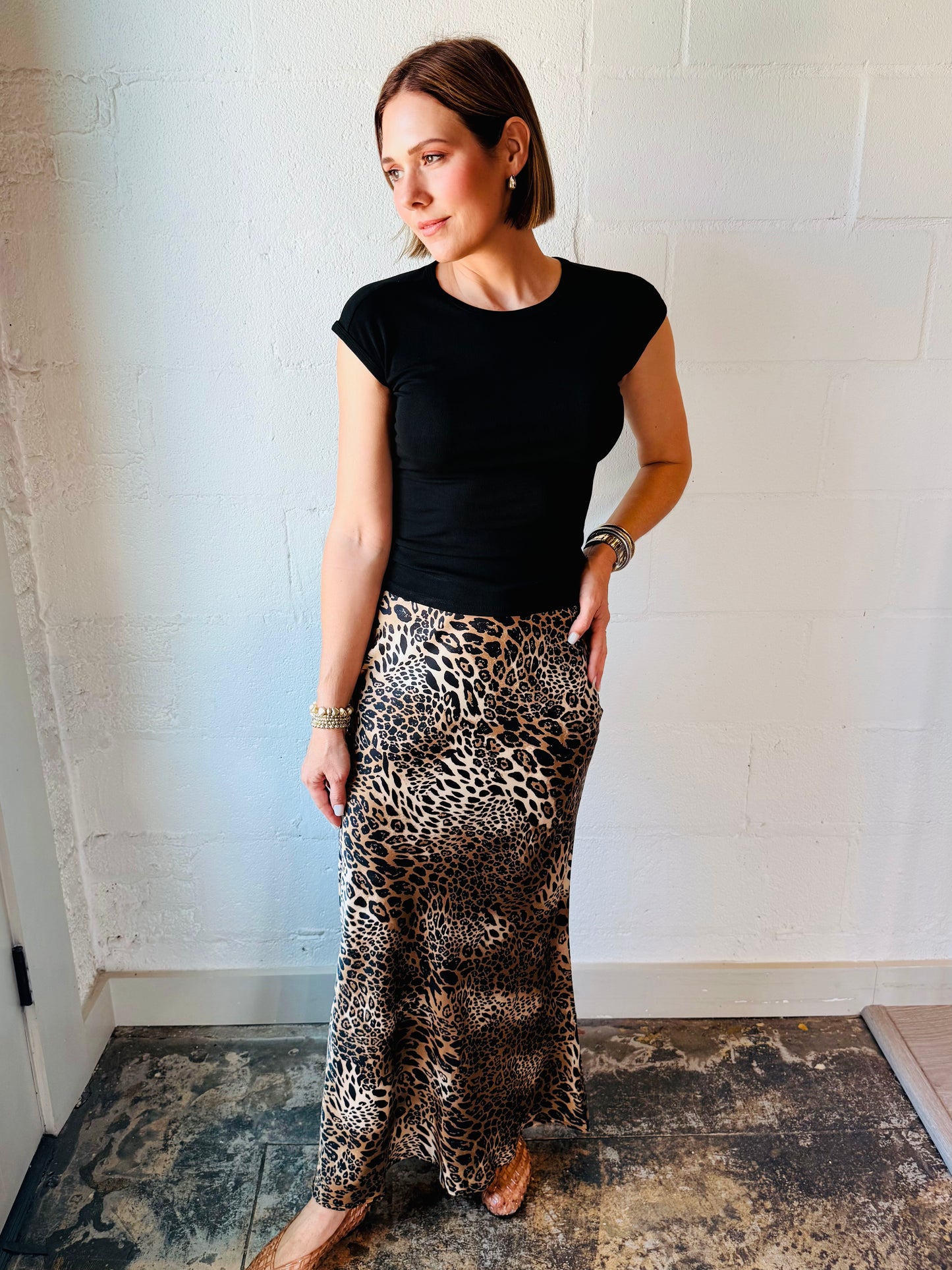 ND CARO LEOP SKIRT
