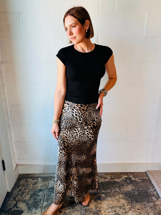 ND CARO LEOP SKIRT