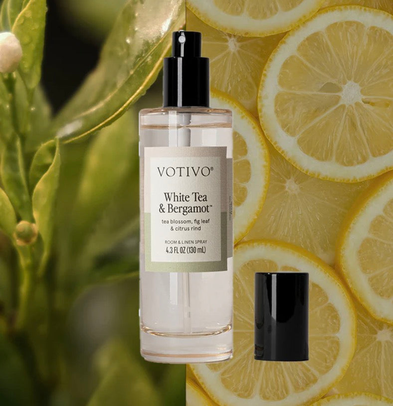 VOTIVO WHITE TEA AND BERGAMOT LINEN SPRAY