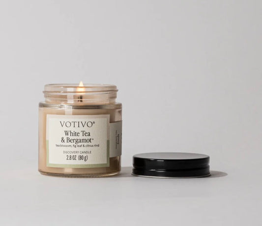 VOTIVO WHITE TEA AND BERGAMOT JAR CANDLE