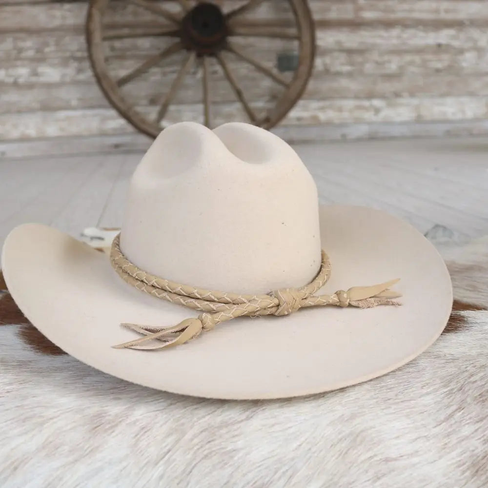 LW BRAIDED LEATHER HAT BAND
